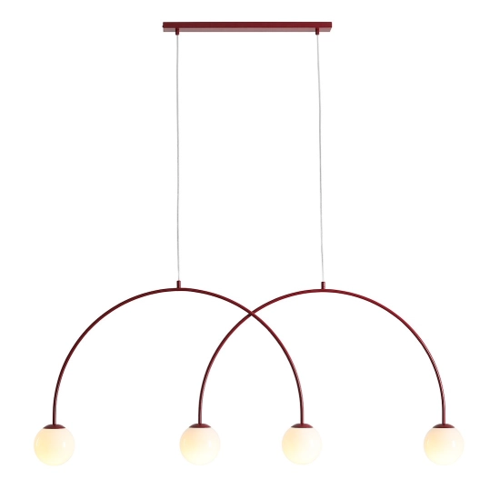 Lampa Wisząca Una 4 Bordowy L 1116L15_L Aldex - zdjęcie produktu