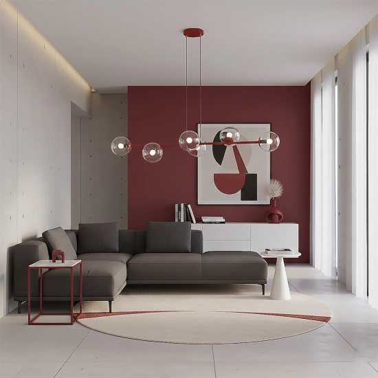 MAGNUS 6 BURGUNDY TRANSPARENT 1645/6 EMIBIG