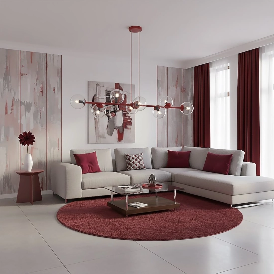 MAGNUS 8 BURGUNDY TRANSPARENT 1645/8 EMIBIG